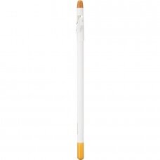 Baltas pieštukas su drožtuku kosmetologinėms procedūroms užtušuoti kliento apgamus
