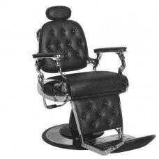 Профессиональное барберское кресло для парикмахерских и салонов красоты GABBIANO FRANCESCO, черного цвета
