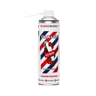 BARBEROSSA CLEAN & OIL Масло для ухода за лезвиями машинки для стрижки волос , 500 мл. BARBEROSSA CLEAN & OIL Масло для ухода за лезвиями машинки для стрижки волос , 500 мл.