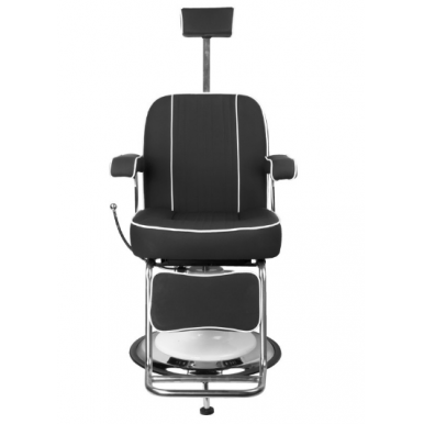 Profesionali barberio kėdė kirpykloms ir grožio salonams GABBIANO AMADEO, juodos spalvos 2