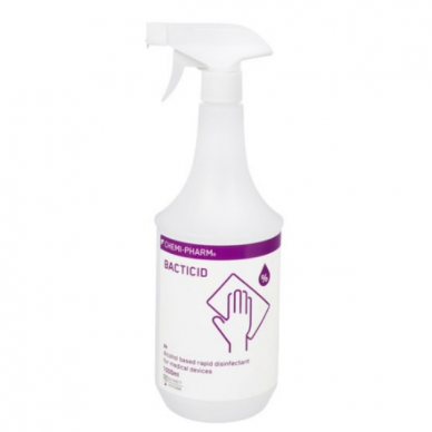 BACTICID for rapid surface disinfection of medical and other equipment, 1000 ml.