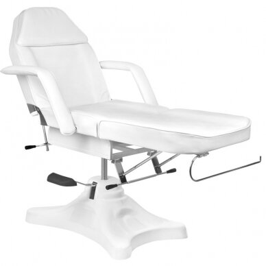 Profesionali hidraulinė kosmetologinė kėdė-lova A 234, baltos spalvos 4
