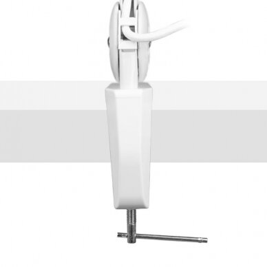 Profesionali kosmetologinė LED lempa-lupa ECO, tvirtinama prie stalo, baltos spalvos 6