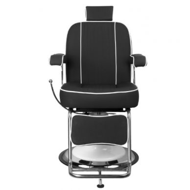 Profesionali barberio kėdė kirpykloms ir grožio salonams GABBIANO AMADEO, juodos spalvos 3