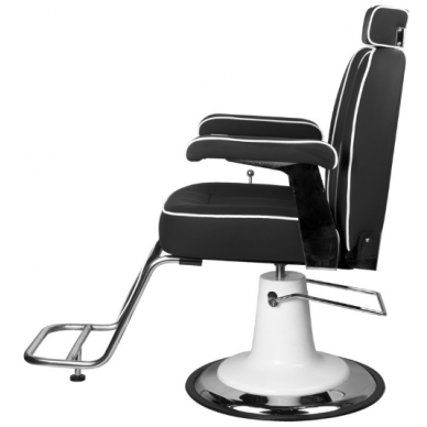 Profesionali barberio kėdė kirpykloms ir grožio salonams GABBIANO AMADEO, juodos spalvos 4