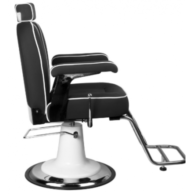 Profesionali barberio kėdė kirpykloms ir grožio salonams GABBIANO AMADEO, juodos spalvos 6