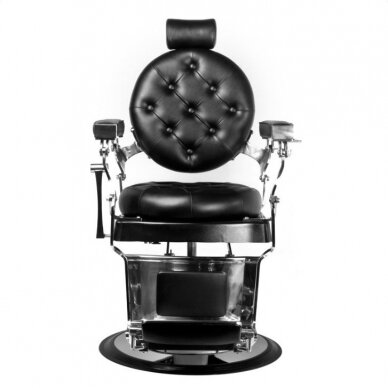 Профессиональное барберское кресло для парикмахерских и салонов красоты GABBIANO IMPERATOR BLACK 3