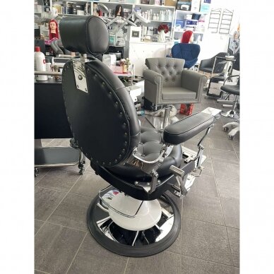Профессиональное барберское кресло для парикмахерских и салонов красоты GABBIANO IMPERATOR BLACK 10