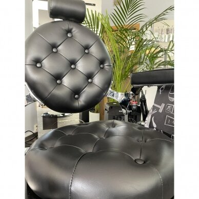 Профессиональное барберское кресло для парикмахерских и салонов красоты GABBIANO IMPERATOR BLACK 9