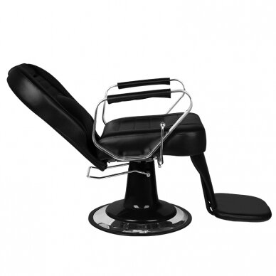 Профессиональное барберское кресло для парикмахерских и салонов красоты GABBIANO TIZIANO, черного цвета 2