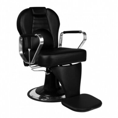 Profesionali barberio kėdė kirpykloms ir grožio salonams GABBIANO TIZIANO, juodos spalvos 7
