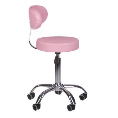 Profesionali meistro kėdė kosmetologams bei grožio salonams BD-9934, rožinės spalvos 2