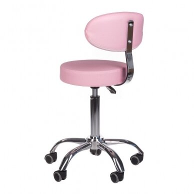 Profesionali meistro kėdė kosmetologams bei grožio salonams BD-9934, rožinės spalvos 3