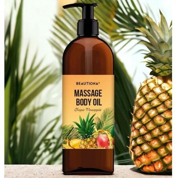 BEAUTIONA profesionalus masažinis aliejus TROPIC PINEAPPLE, 500 ml 1 BEAUTIONA profesionalus masažinis aliejus TROPIC PINEAPPLE, 500 ml 1