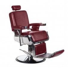 Профессиональное барберское кресло для парикмахерских и салонов красоты LUMBER BH-31823, Бургундия цвета