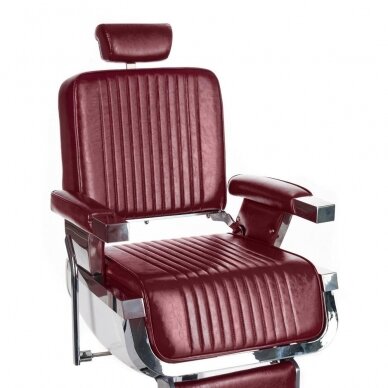 Professional barbers and beauty salons haircut chair LUMBER BH-31823,  burgundy color 1
