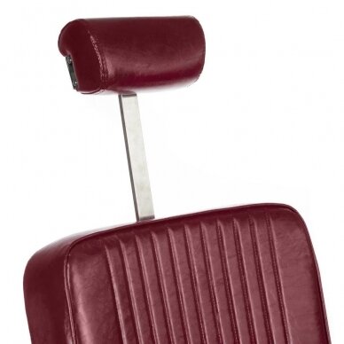 Профессиональное барберское кресло для парикмахерских и салонов красоты LUMBER BH-31823, Бургундия цвета 2