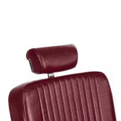 Профессиональное барберское кресло для парикмахерских и салонов красоты LUMBER BH-31823, Бургундия цвета 3