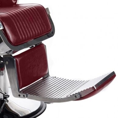Профессиональное барберское кресло для парикмахерских и салонов красоты LUMBER BH-31823, Бургундия цвета 4