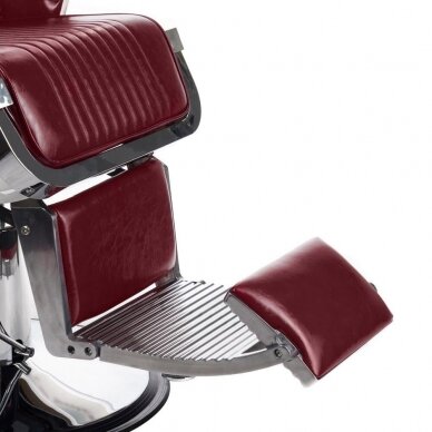 Профессиональное барберское кресло для парикмахерских и салонов красоты LUMBER BH-31823, Бургундия цвета 5