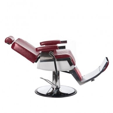 Professional barbers and beauty salons haircut chair LUMBER BH-31823,  burgundy color 8