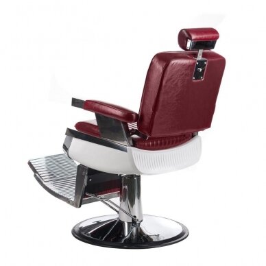 Профессиональное барберское кресло для парикмахерских и салонов красоты LUMBER BH-31823, Бургундия цвета 9