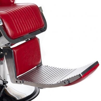 Профессиональное барберское кресло для парикмахерских и салонов красоты LUMBER BH-31823, красного цвета 5