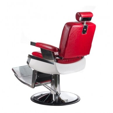 Профессиональное барберское кресло для парикмахерских и салонов красоты LUMBER BH-31823, красного цвета 9