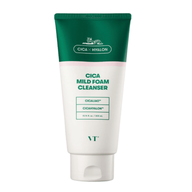 VT COSMETICS gentle facial cleansing foam enriched with centella asiatica extract, 300 ml VT COSMETICS gentle facial cleansing foam enriched with centella asiatica extract, 300 ml