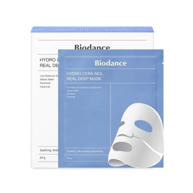 BIODANCE intensely moisturizing and soothing face mask with D-panthenol, oligohyaluronic acid and ceramides, 1 pc. BIODANCE intensely moisturizing and soothing face mask with D-panthenol, oligohyaluronic acid and ceramides, 1 pc.