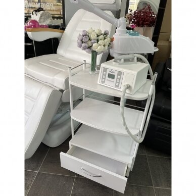 BIOMAK profesionalus kosmetologinis vežimėlis, baltos spalvos 3