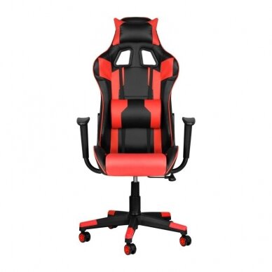 Biuro ir kompiuterinių žaidimų kėdė PREMIUM 916, juodai - raudonos spalvos 1
