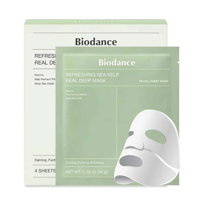 BIODANCE soothing hydrogel face mask with sea kelp and seaweed ingredients, 1 pc. BIODANCE soothing hydrogel face mask with sea kelp and seaweed ingredients, 1 pc.