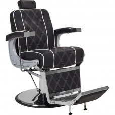 Professional barber chair for hairdressers and beauty salons BORG, black color