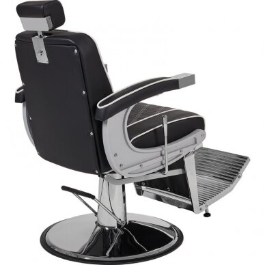 Profesionali barberio kėdė kirpykloms ir grožio salonams BORG, rudos spalvos 5