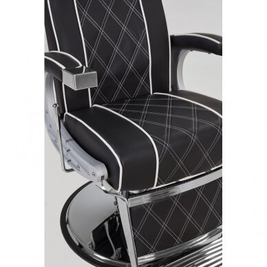 Профессиональное парикмахерское кресло для парикмахерских и салонов красоты BORG, черного цвета 4