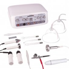 8in1 BR-1898A MULTIFUNCTIONAL COSMETOLOGICAL APPARATUS: ultrasound + electrotherapy + vacuum + spraying + bust firming + stain removal + compressor + lymphatic drainage