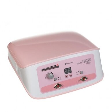 Косметологический ультразвуковой аппарат для лица и глаз зон BR-871, розового цвета