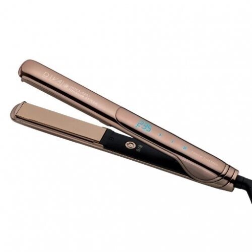 DIVA PRO STYLING tiesintuvas su titano plokštėmis ULTRA FAST GOLD TITANIUM STYLER 3
