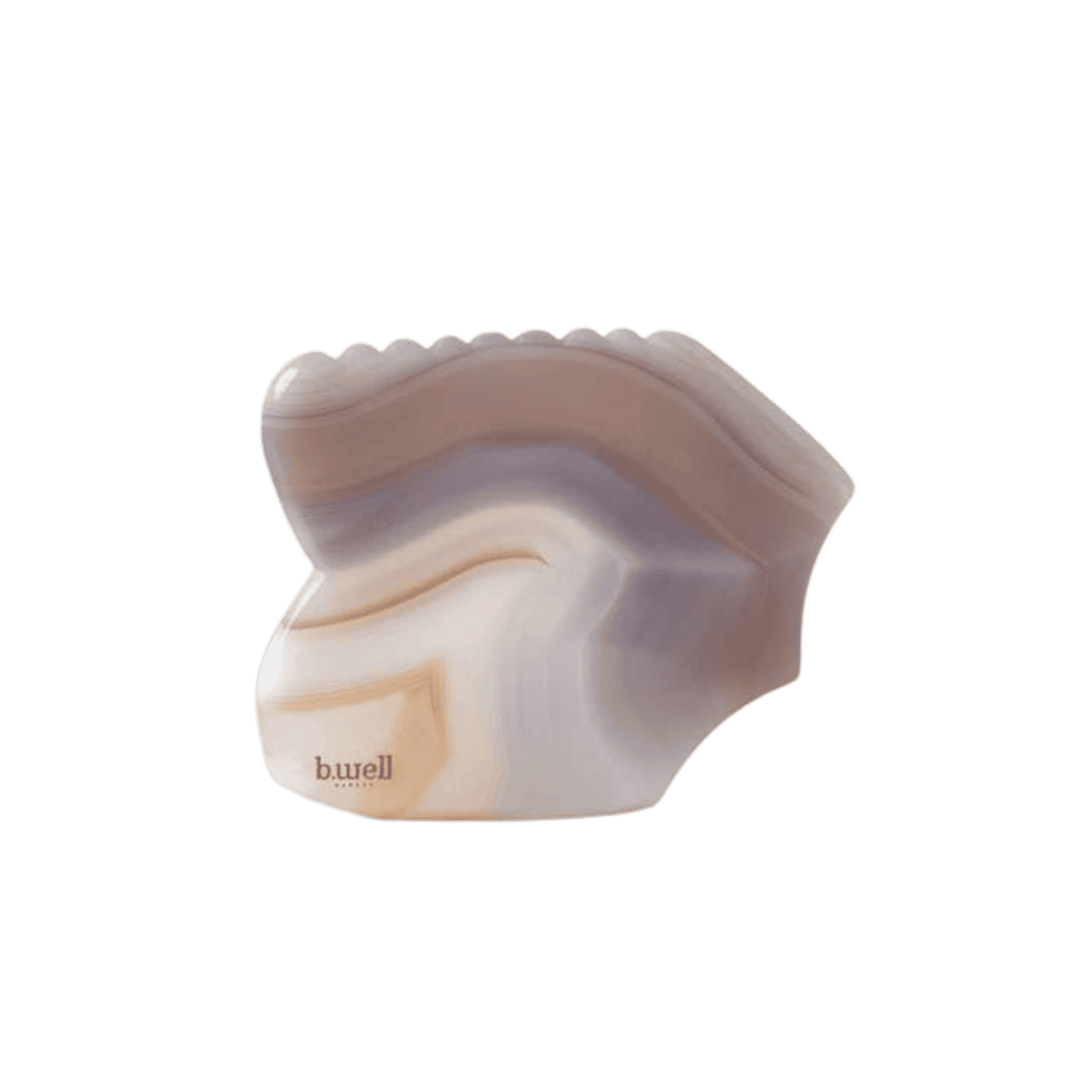 B.WELL Garden Gua Sha Agate massager made of natural agate