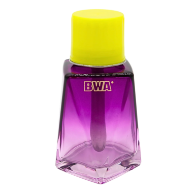 BWA PINK profesionalus stiklinis buteliukas su dozatoriumi, 150 ml, violetinės spalvos BWA PINK profesionalus stiklinis buteliukas su dozatoriumi, 150 ml, violetinės spalvos