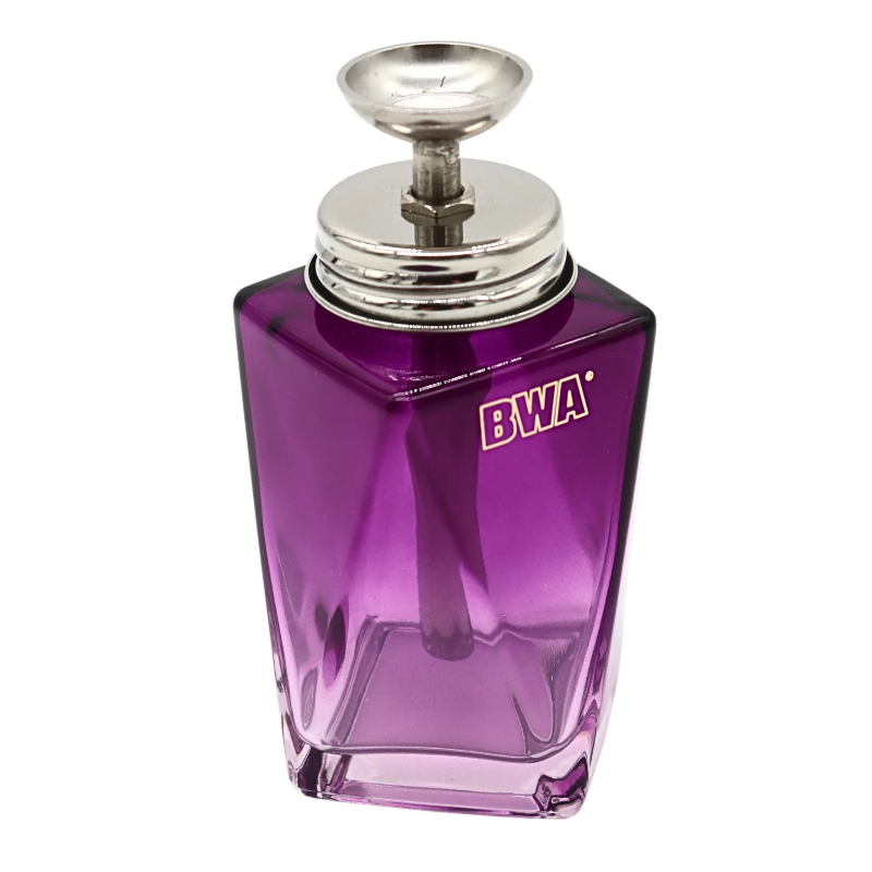 BWA PINK profesionalus stiklinis buteliukas su dozatoriumi, 150 ml, violetinės spalvos 3