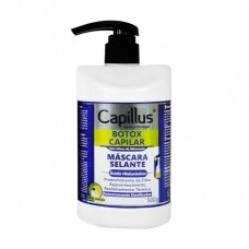 CAPILLUS intensyviai regeneruojanti plaukų kaukė su hialurono rūgštimi, augaliniu keratinu ir amino rūgštimis BOTOX CAPILAR, 500 g.