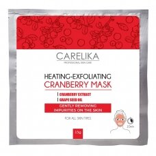 CARELIKA Heating-exfoliating cranberry face mask, 15 g.