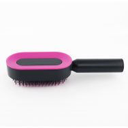 CENTRAL HOLLOW 3D COMB  Антистатическая расческа для волос с гибкой щетиной, фиолетового цвета