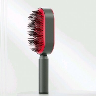 CENTRAL HOLLOW 3D COMB hair brush, red color 1