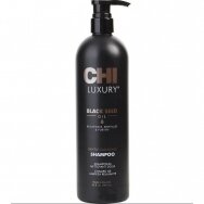CHI LUXURY BLACK SEED OIL CLEANSING SHAMPOO švelniai galvos odą plaunantis šampūnas plaukams, 739 ml