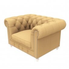 Chesterfield-style waiting room armchair for beauty salon DUKE