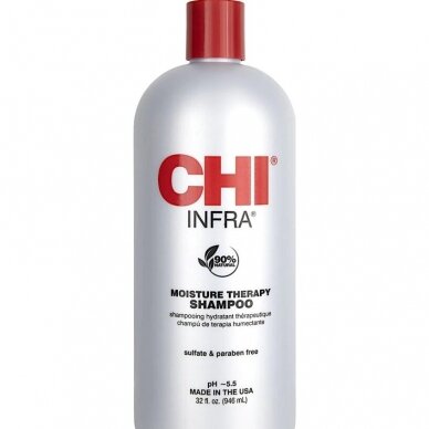 CHI INFRA SHAMPOO stipriai drėkinantis šampūnas dažytiems plaukams, 946 ml