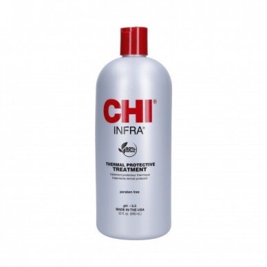 CHI INFRA TREATMENT nuo karščio apsaugantis plaukų kondicionierius, 946 ml. CHI INFRA TREATMENT nuo karščio apsaugantis plaukų kondicionierius, 946 ml.
